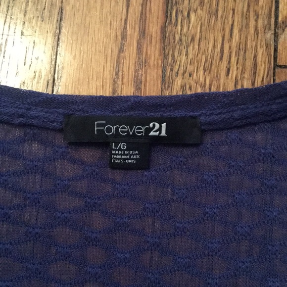 Forever 21 blue long sleeve - Picture 2 of 2